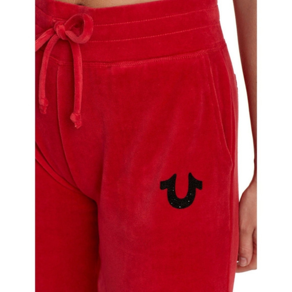 TRUE RELIGION Velour Track Pants Large - Picture 4 of 10
